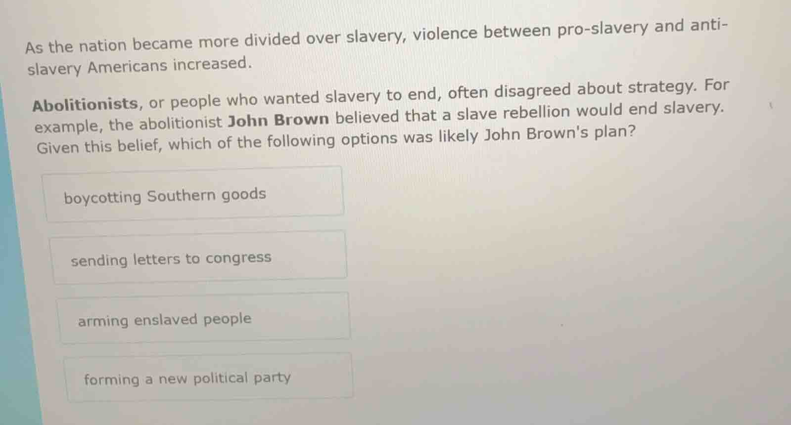 as the nation became more divided over slavery, violence between pro-sl…