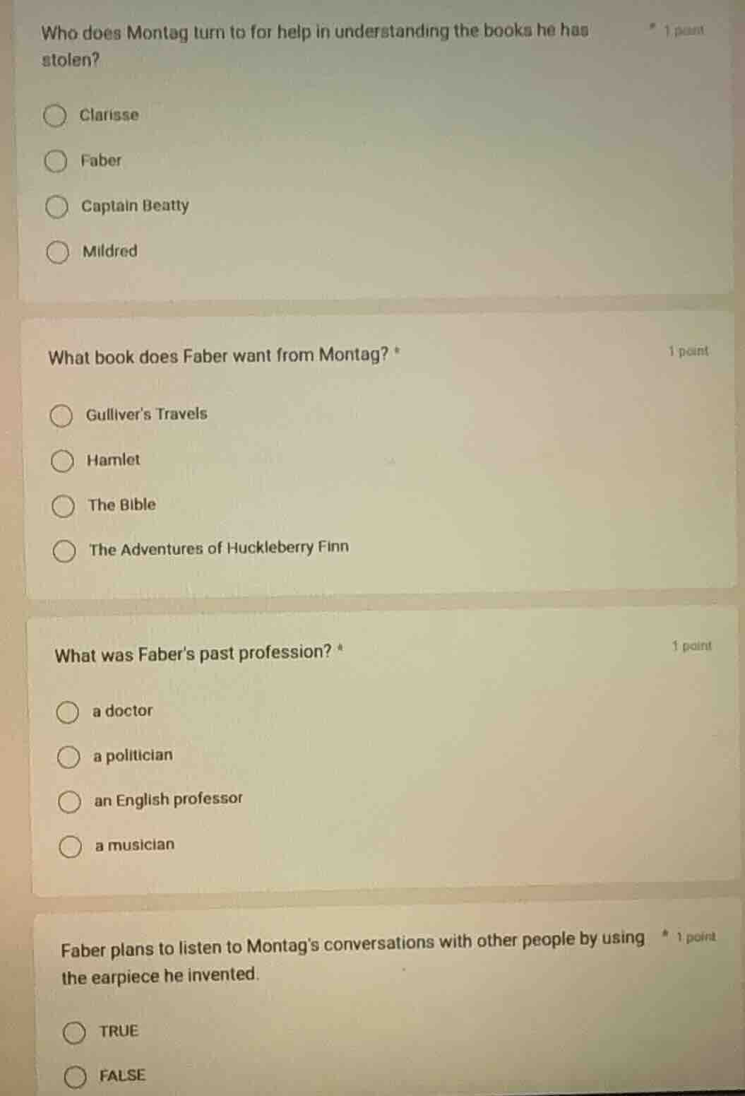 1 point who does montag turn to for help in understanding the books he …