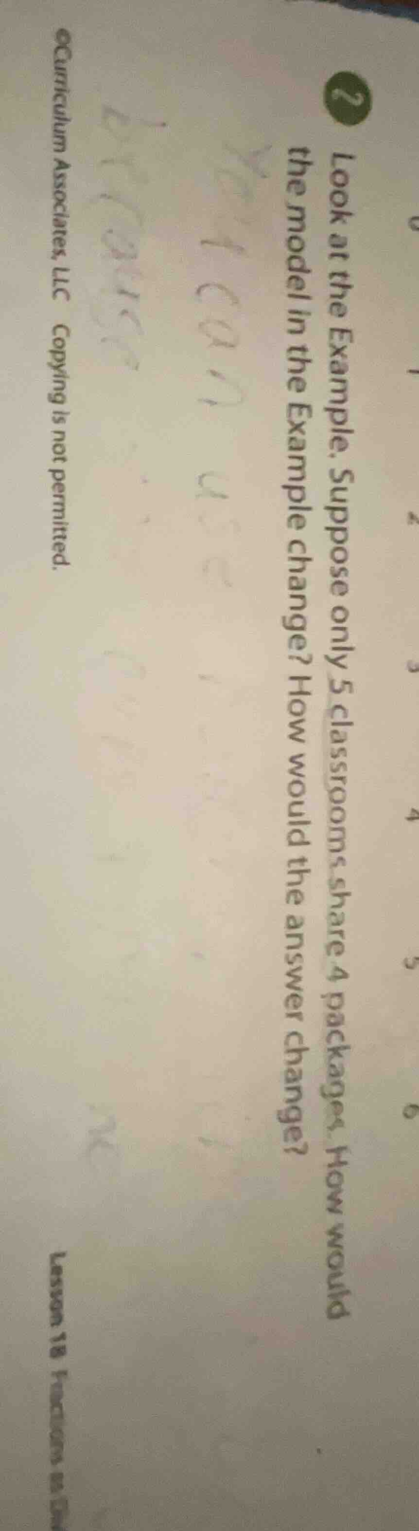 2 look at the example. suppose only 5 classrooms share 4 packages. how …