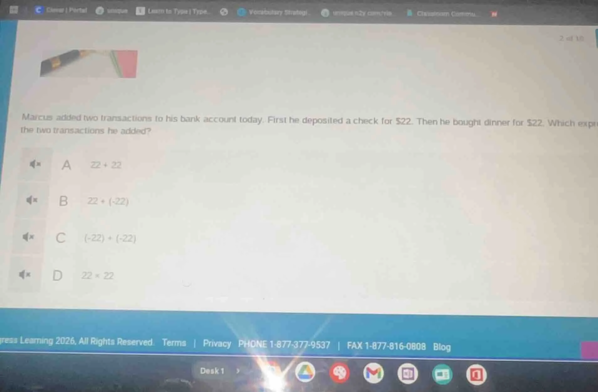 marcus added two transactions to his bank account today. first he depos…