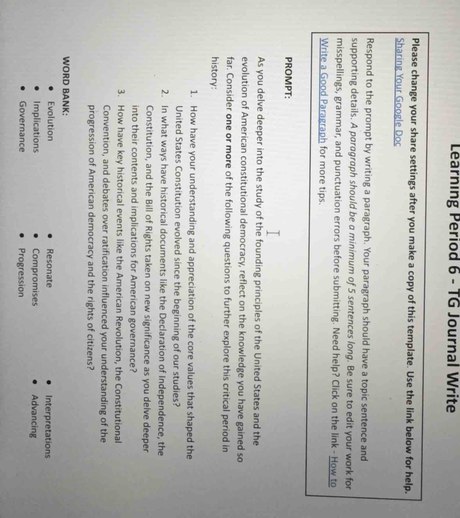 learning period 6 - tg journal write please change your share settings …