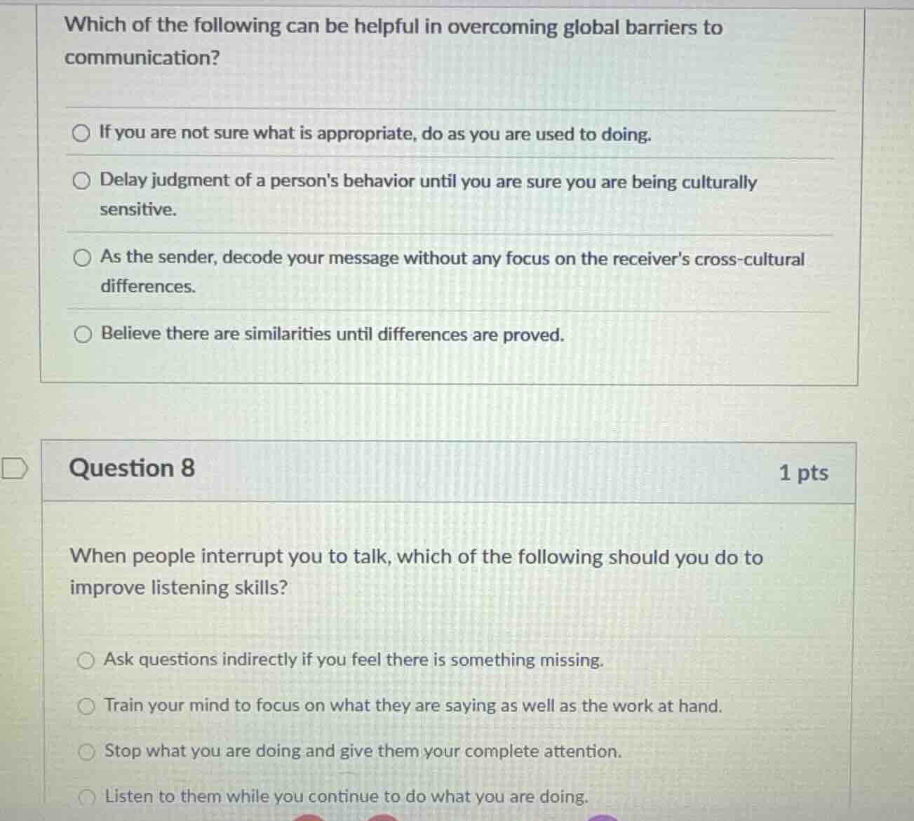 which of the following can be helpful in overcoming global barriers to …