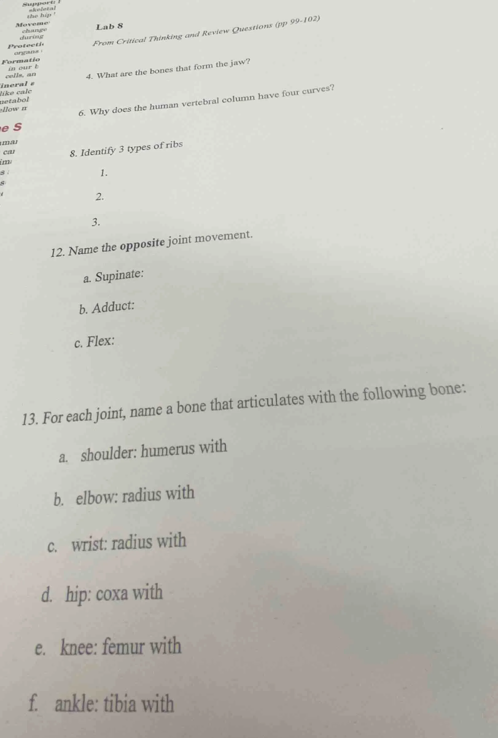 lab 8 from critical thinking and review questions (pp 99-102) 4. what a…
