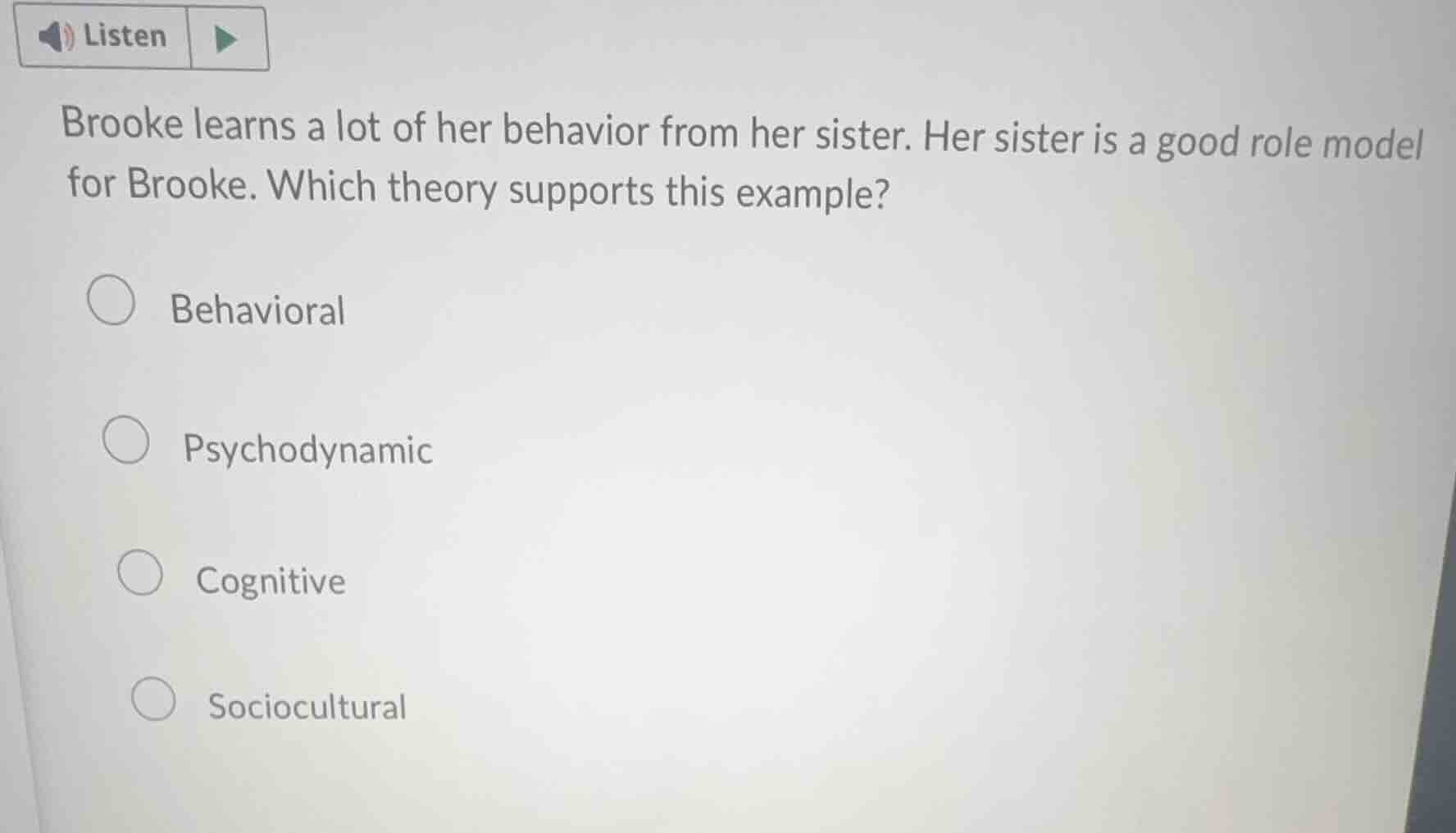 listen brooke learns a lot of her behavior from her sister. her sister …