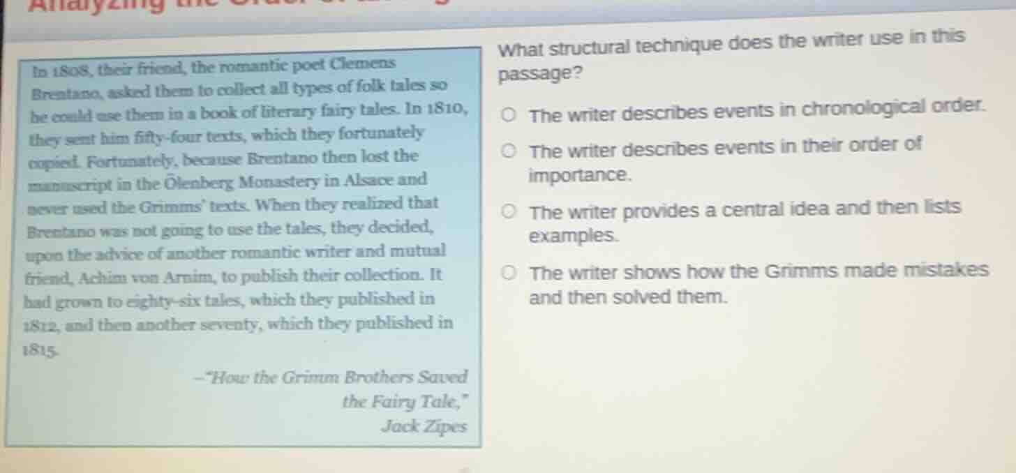in 1808, their friend, the romantic poet clemens brentano, asked them t…