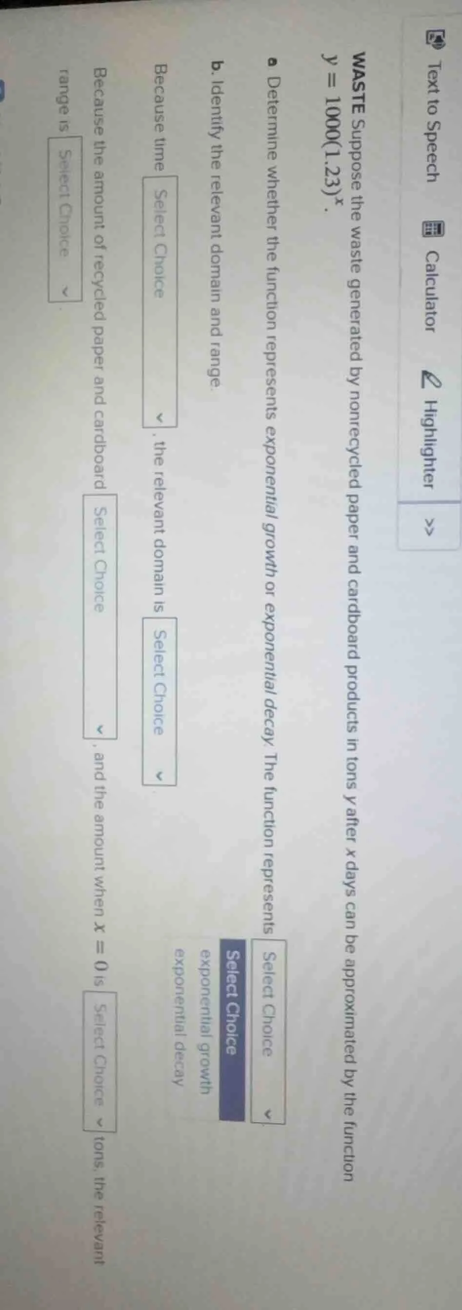 waste suppose the waste generated by nonrecycled paper and cardboard pr…