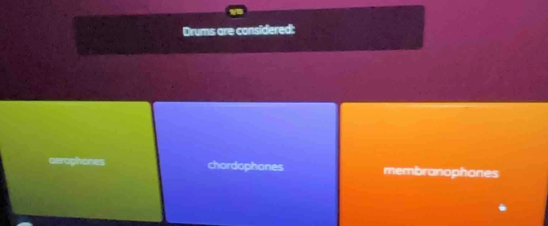 drums are considered: aerophones chordophones membranophones