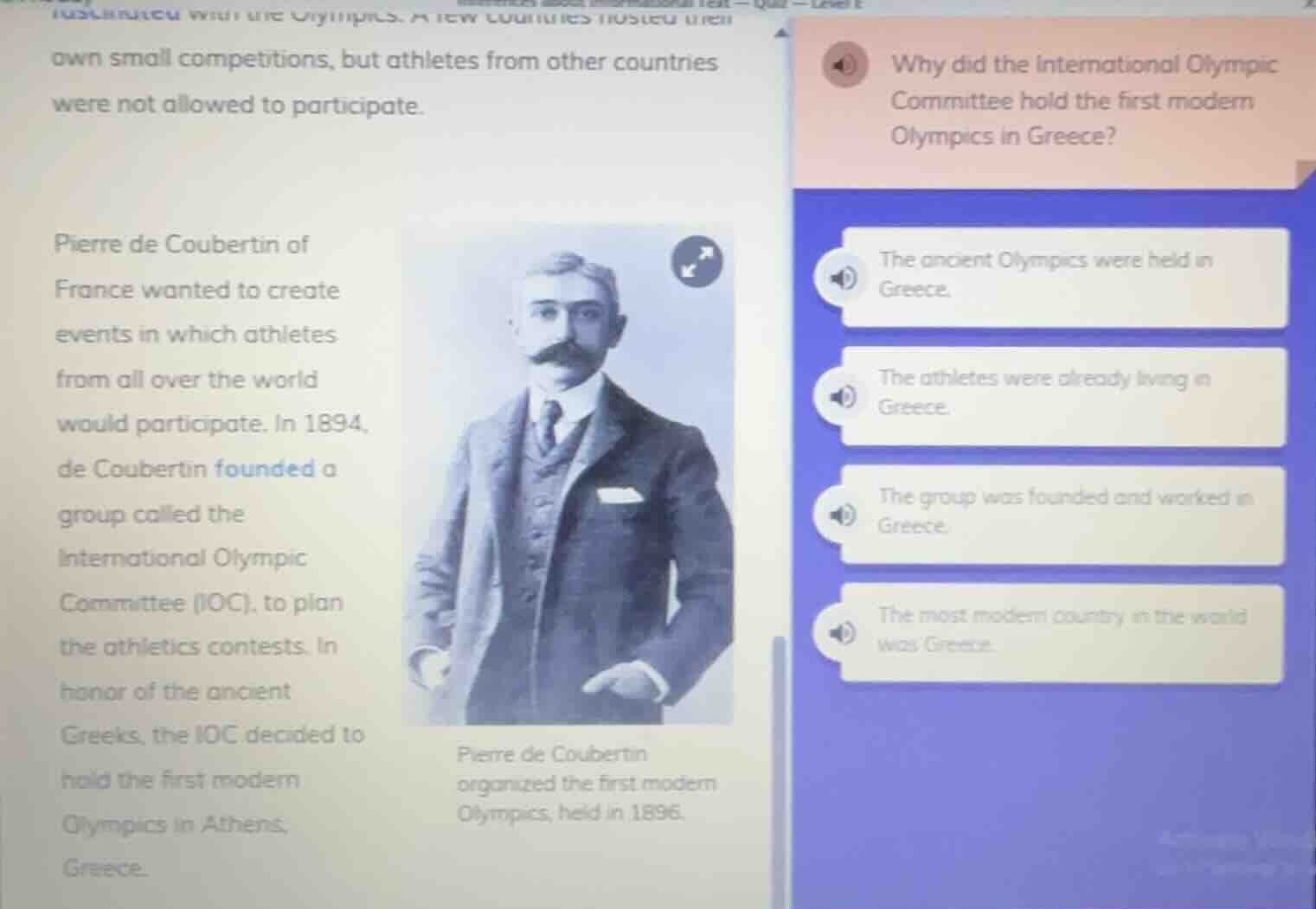 own small competitions, but athletes from other countries were not allo…