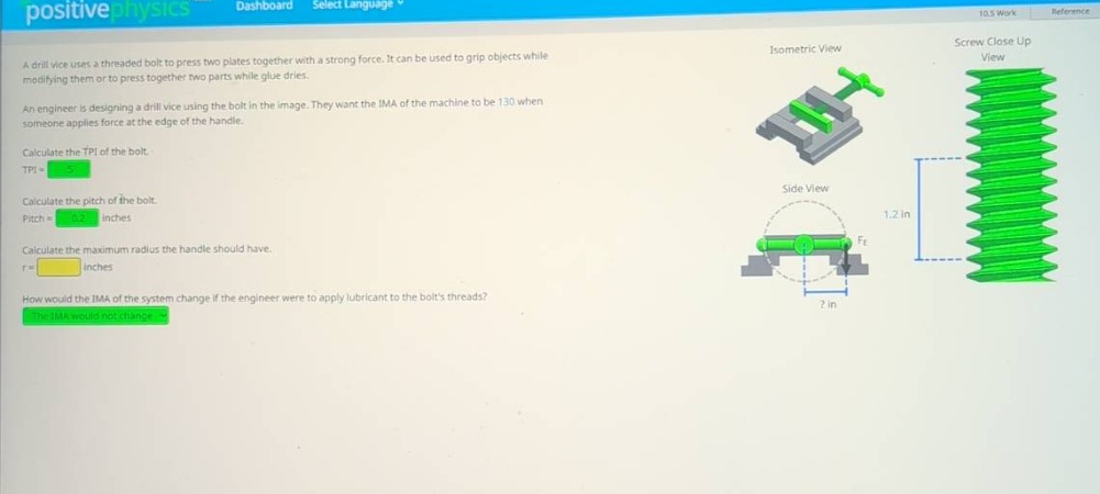 a drill vice uses a threaded bolt to press two plates together with a s…