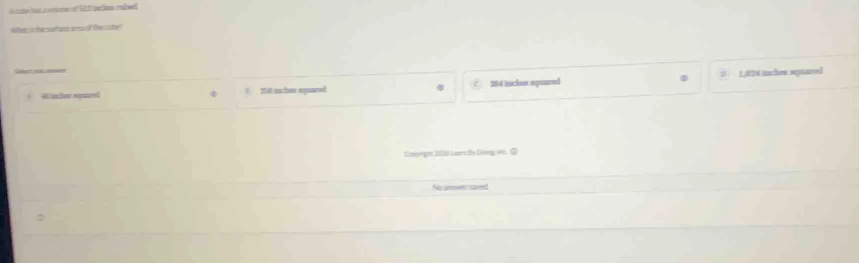 a cube has a volume of 512 inches cubed. what is the surface area of th…