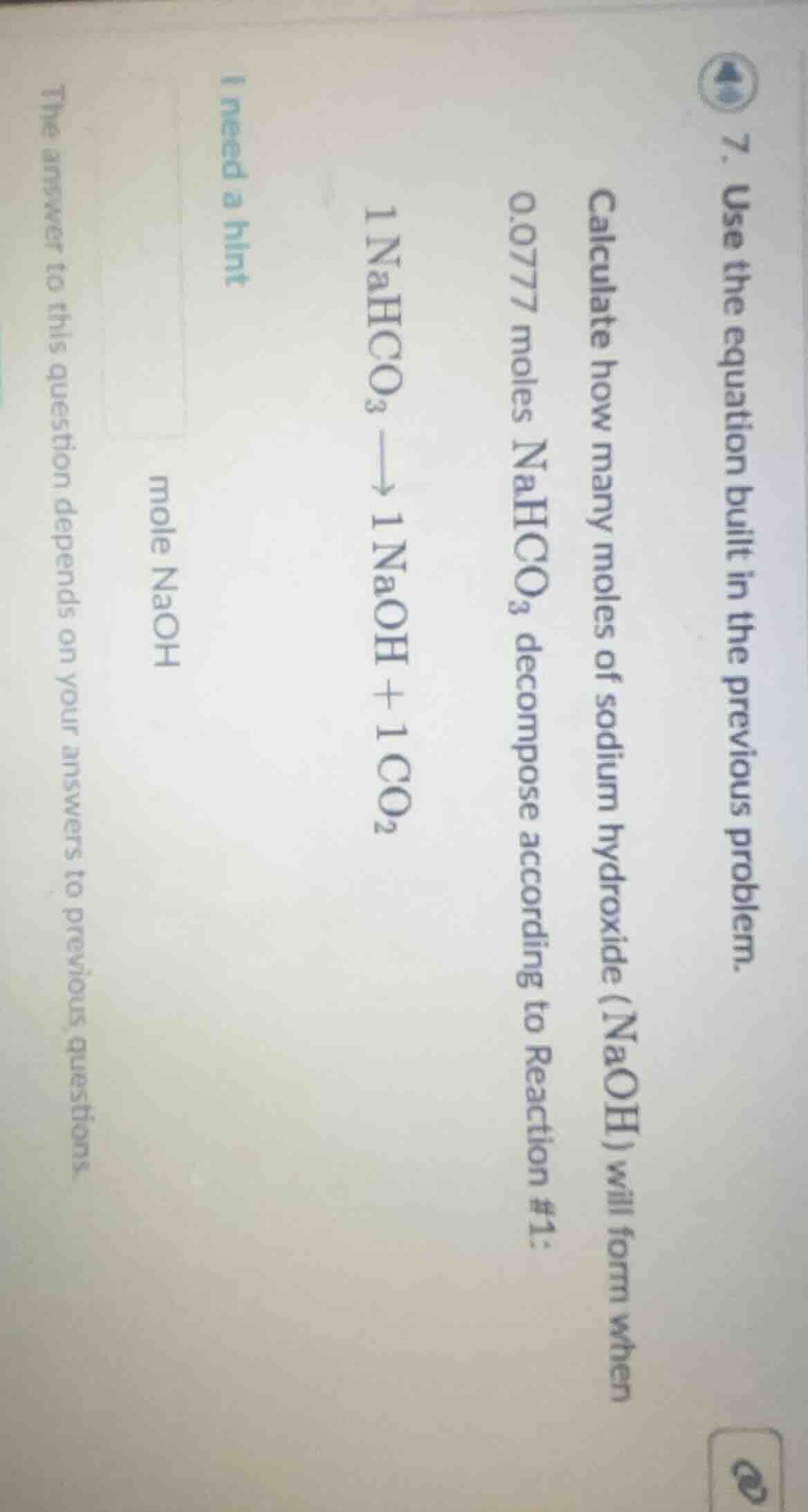 7. use the equation built in the previous problem. calculate how many m…