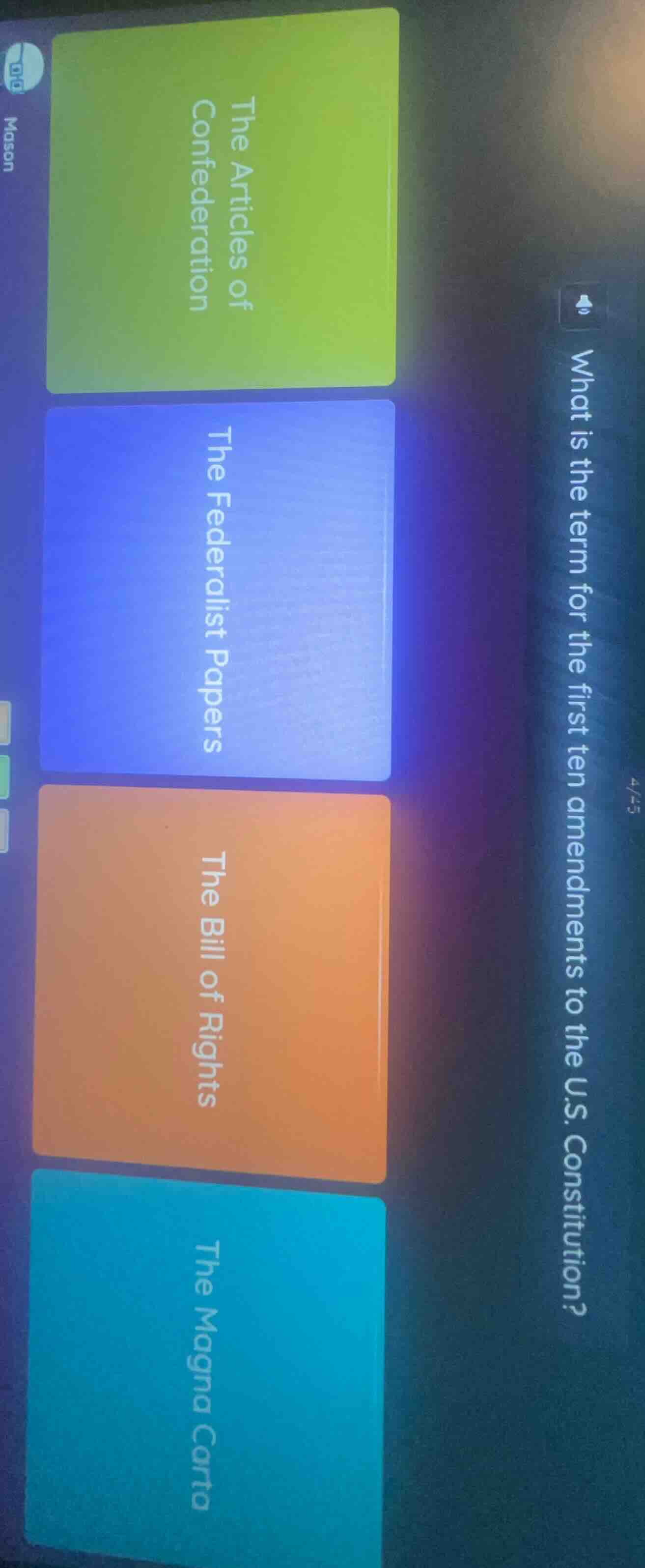 what is the term for the first ten amendments to the u.s. constitution?…