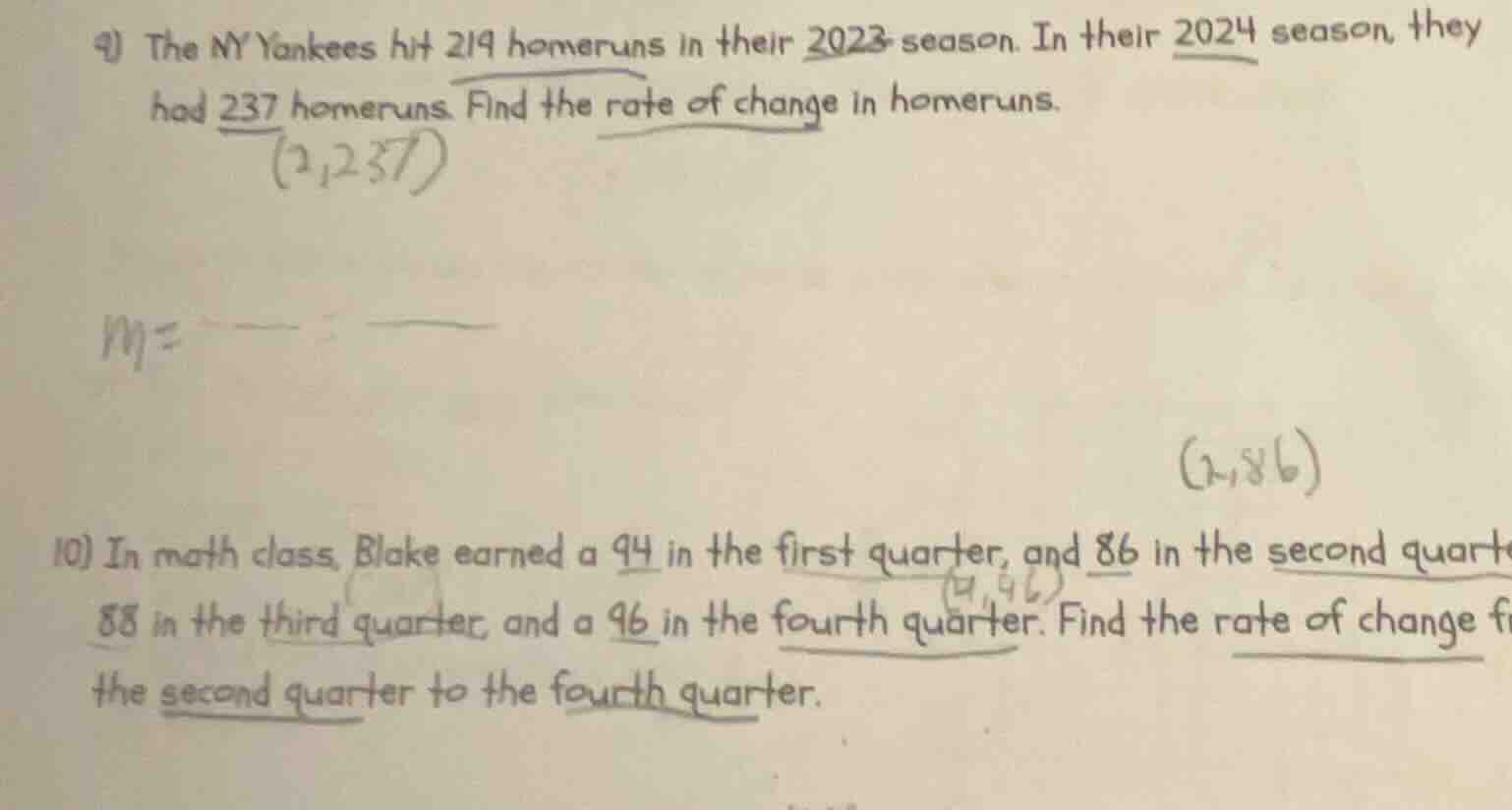 9) the ny yankees hit 219 homeruns in their 2023 season. in their 2024 …