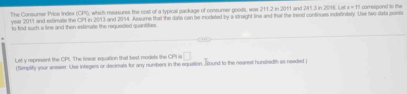 the consumer price index (cpi), which measures the cost of a typical pa…