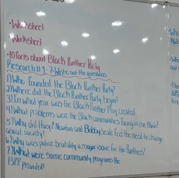 worksheet worksheet 10 facts about black panther party research #1 - wr…