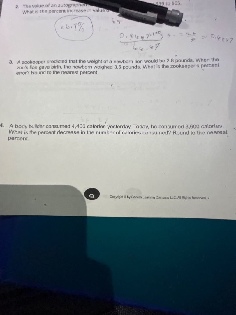 $39 to $65. 2. the value of an autographed what is the percent increase…