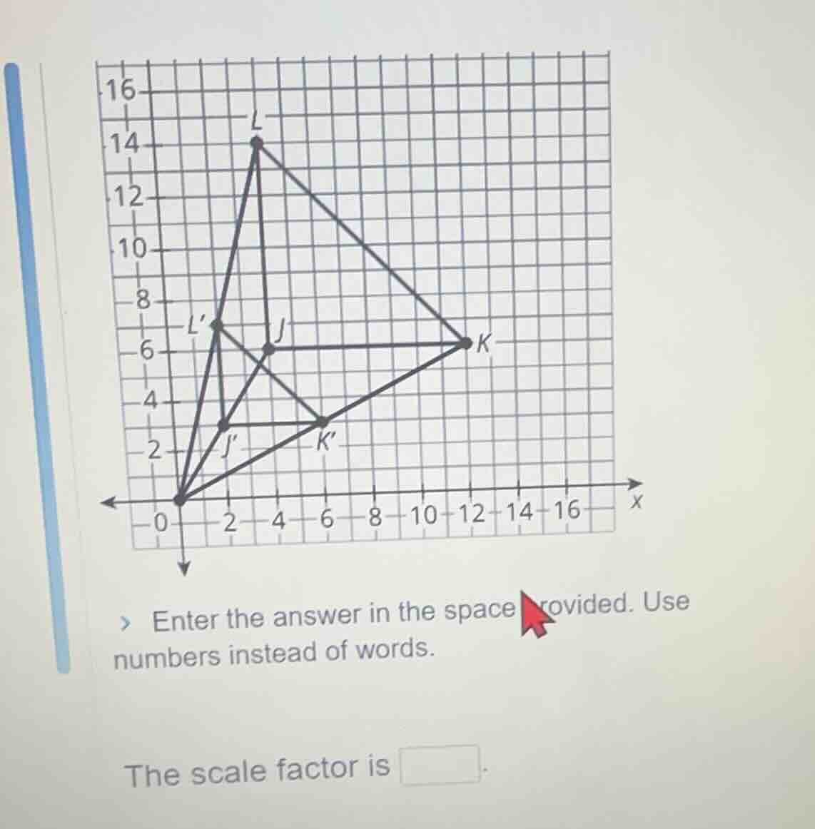 > enter the answer in the space provided. use numbers instead of words.…