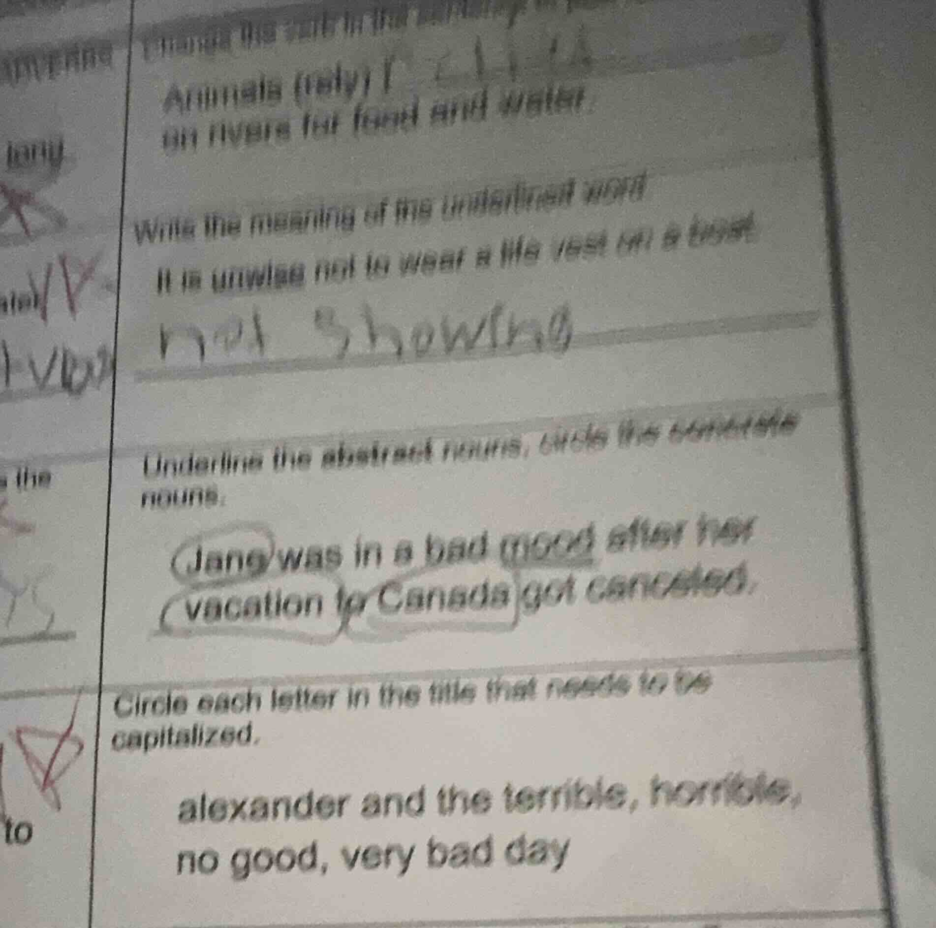 animals (rely) ______ on rivers for food and water.write the meaning of…