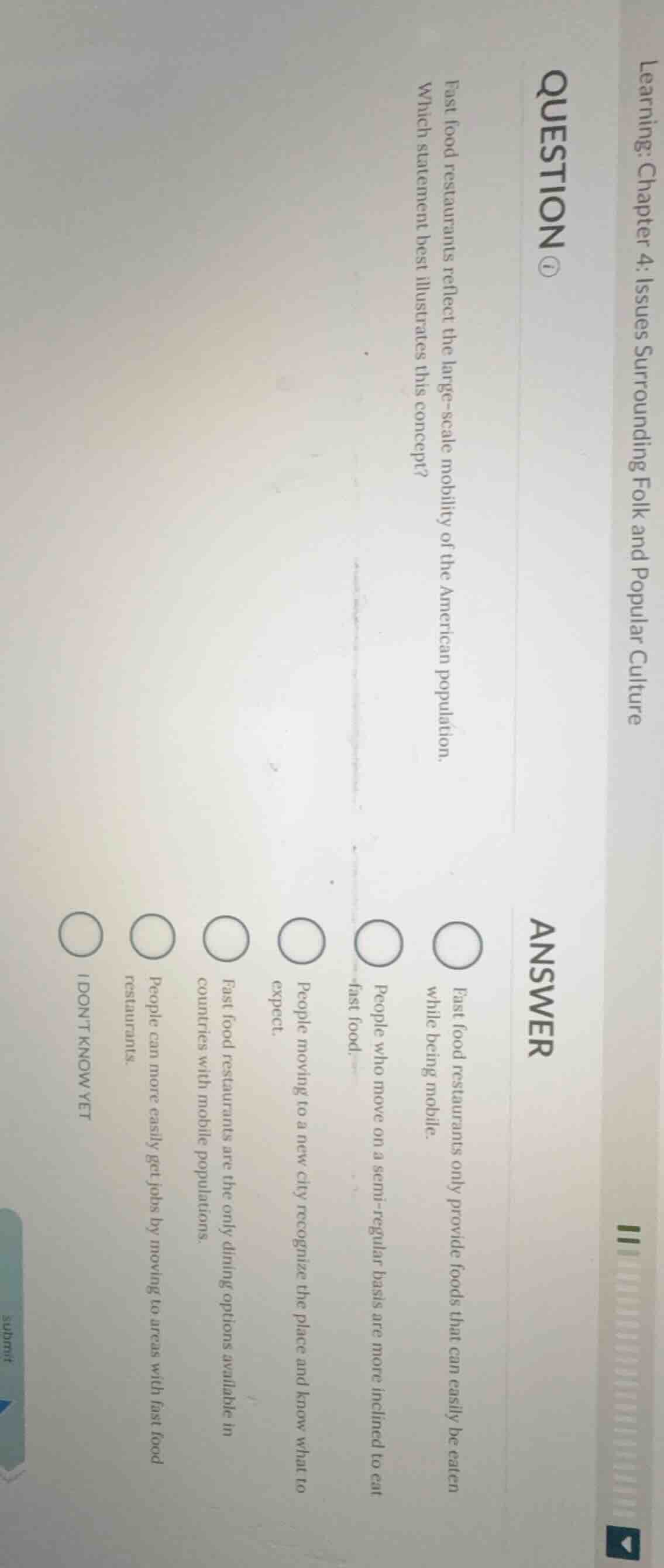 learning: chapter 4: issues surrounding folk and popular culture questi…