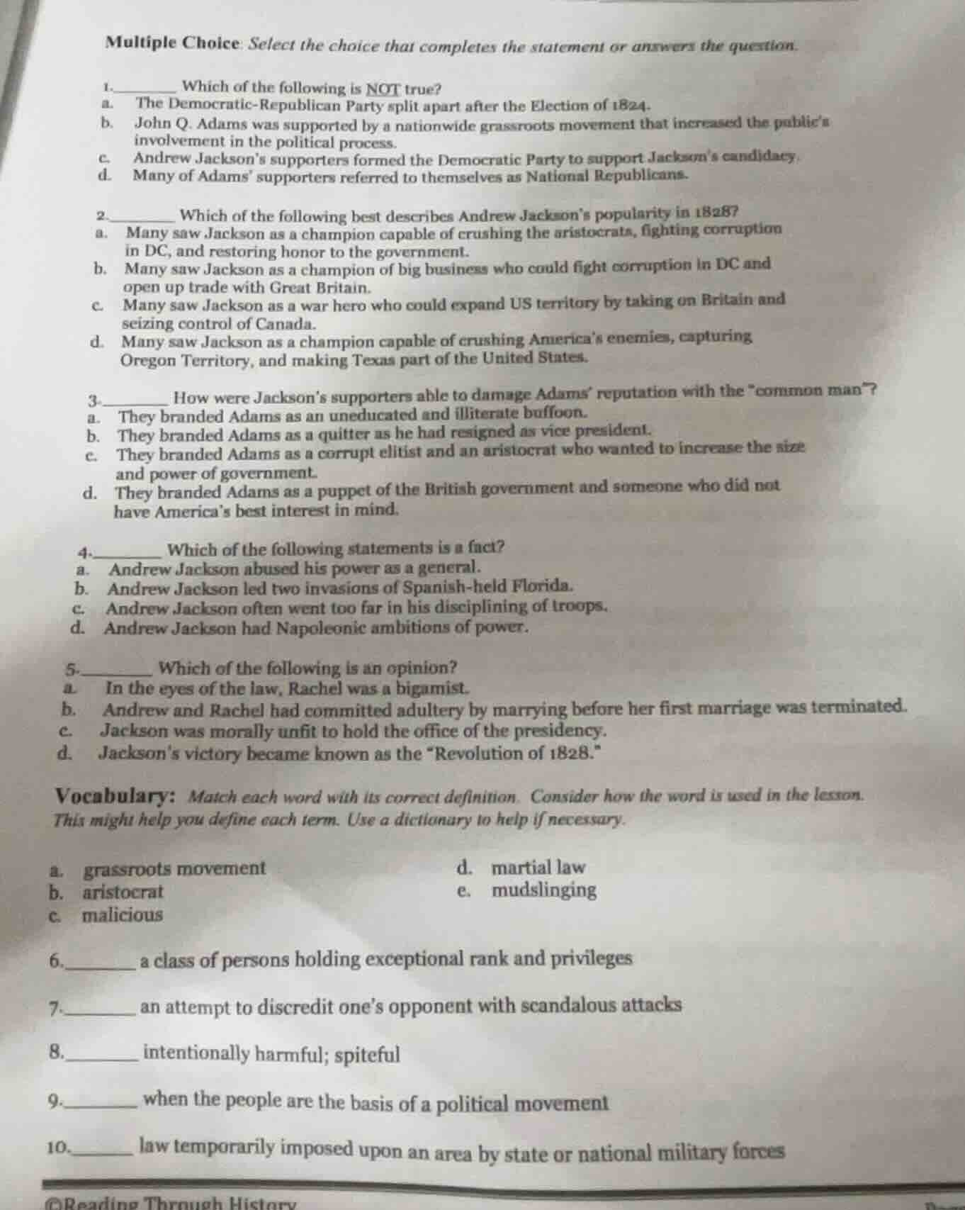 multiple choice: select the choice that completes the statement or answ…