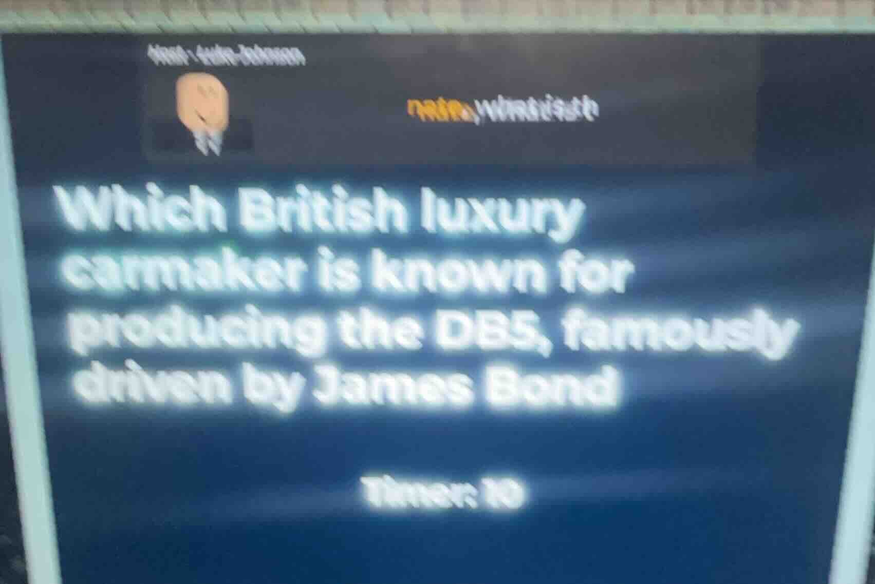 which british luxury carmaker is known for producing the db5, famously …