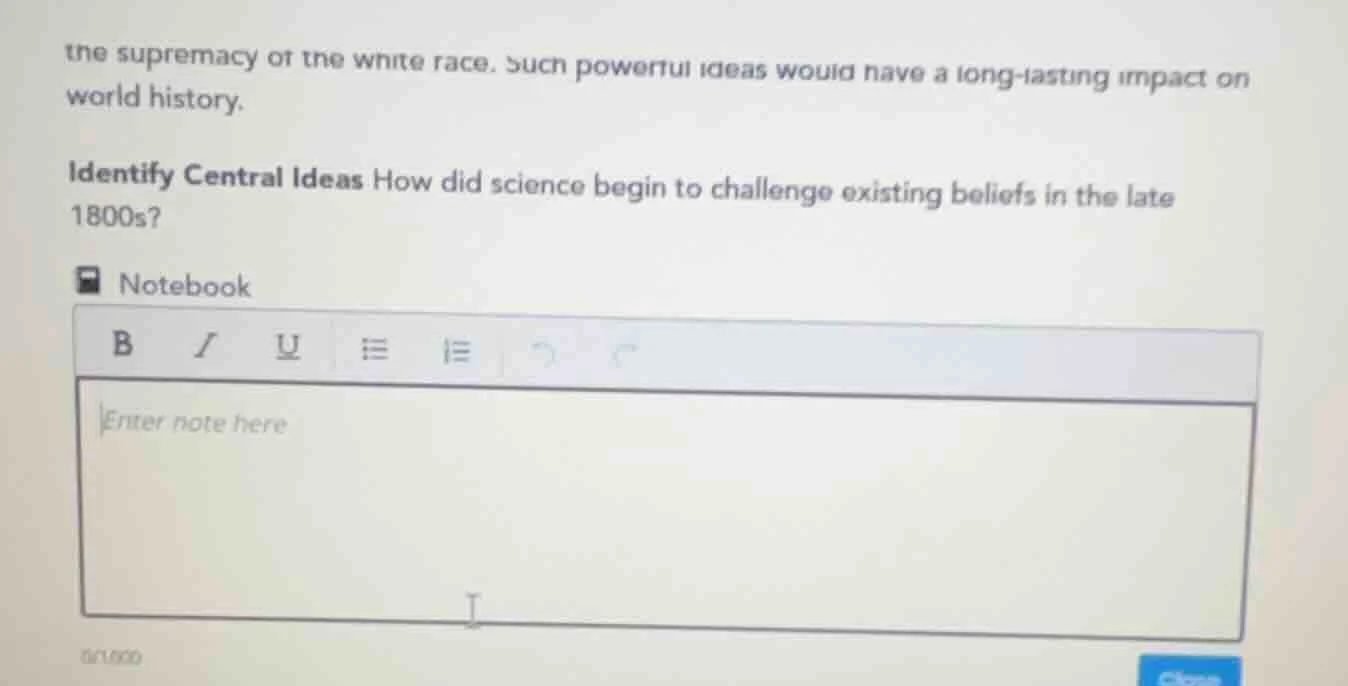 the supremacy of the white race. such powerful ideas would have a long-…