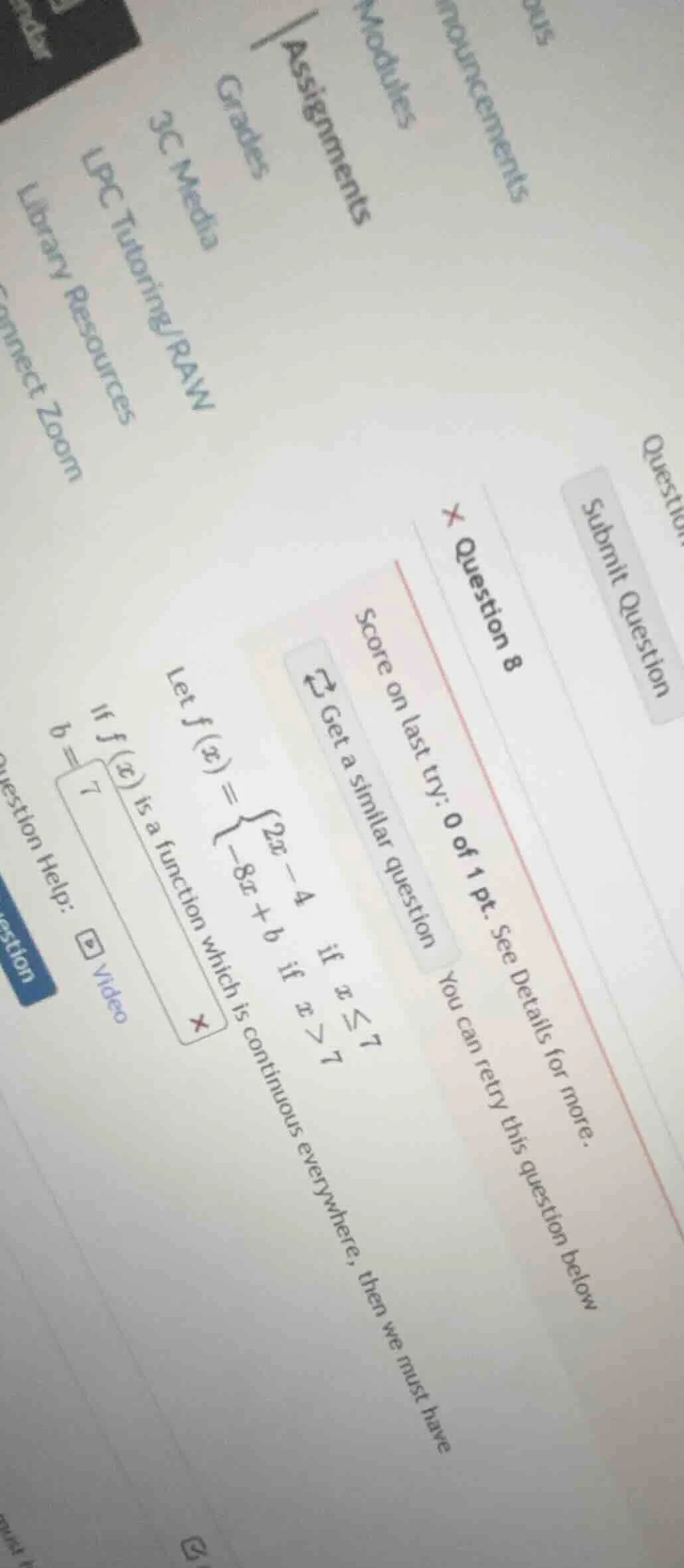 question 8 score on last try: 0 of 1 pt. see details for more. get a si…