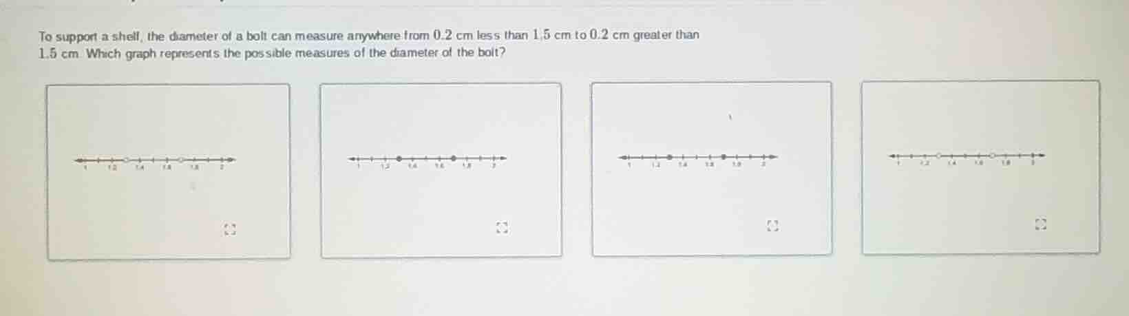 to support a shelf, the diameter of a bolt can measure anywhere from 0.…