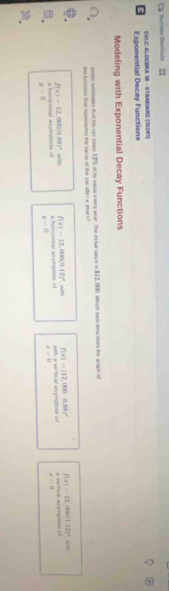 svlc algebra 1b - standard (15261) exponential decay functions modeling…
