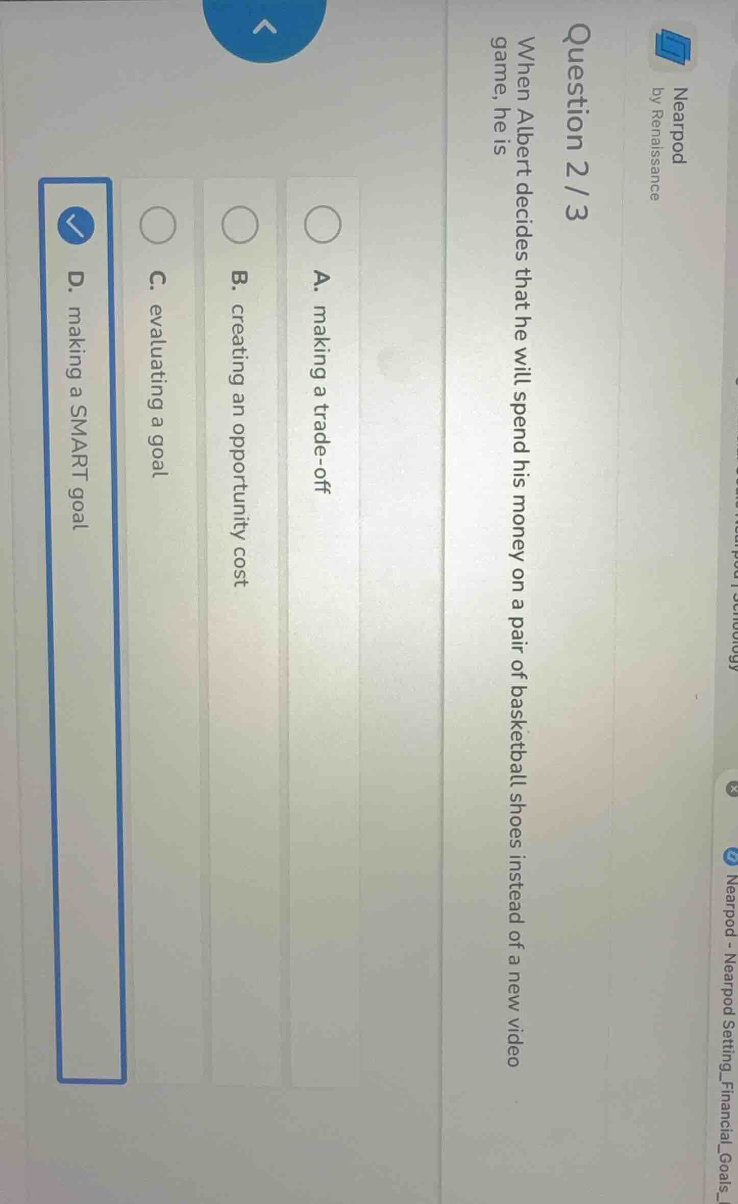 nearpod by renaissance question 2 / 3 when albert decides that he will …