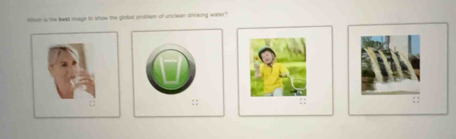 which is the best image to show the global problem of unclean drinking …
