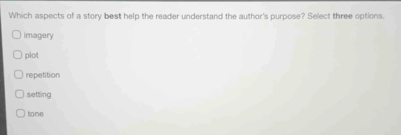 which aspects of a story best help the reader understand the authors pu…