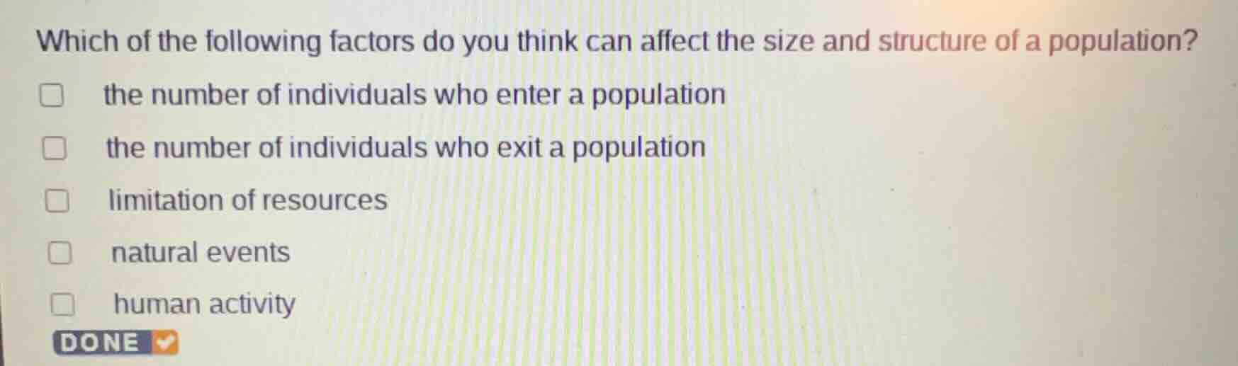 which of the following factors do you think can affect the size and str…