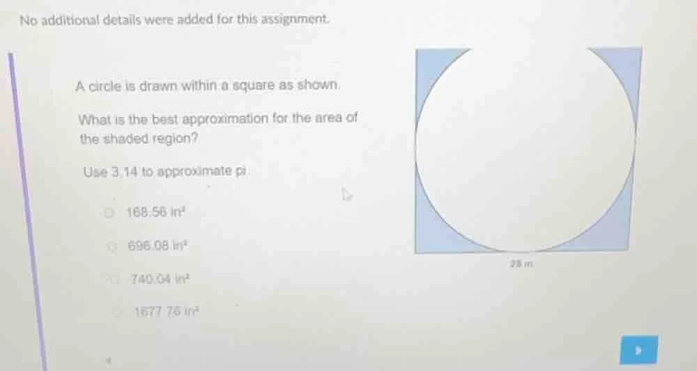 no additional details were added for this assignment. a circle is drawn…