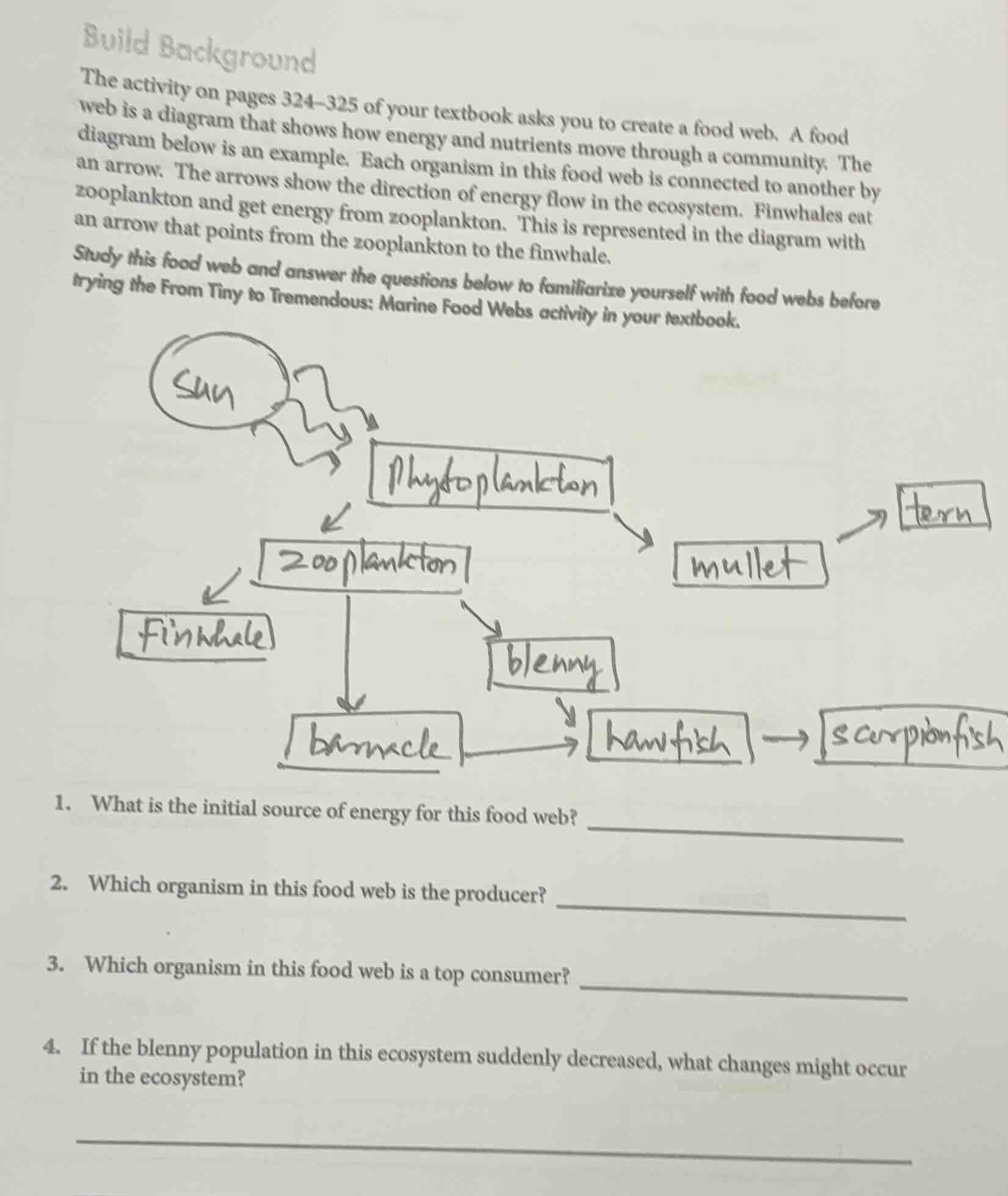 build background the activity on pages 324-325 of your textbook asks yo…