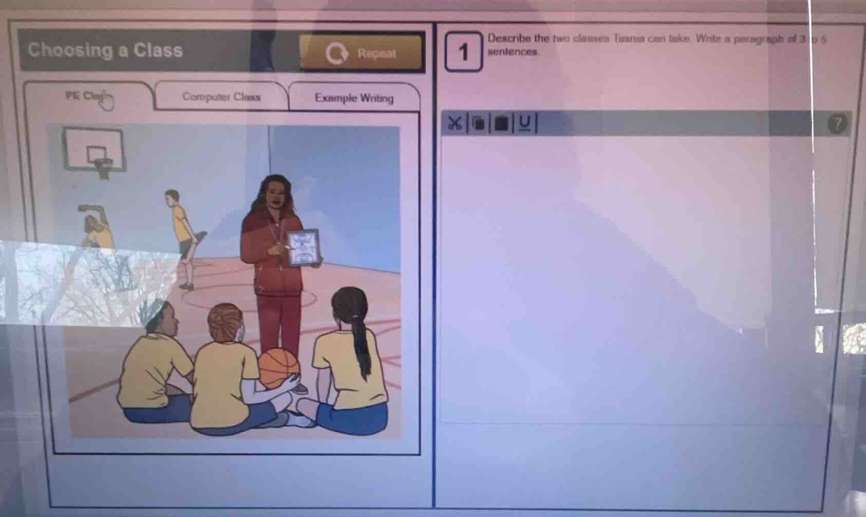 choosing a class repeat pe class computer class example writing 1 descr…