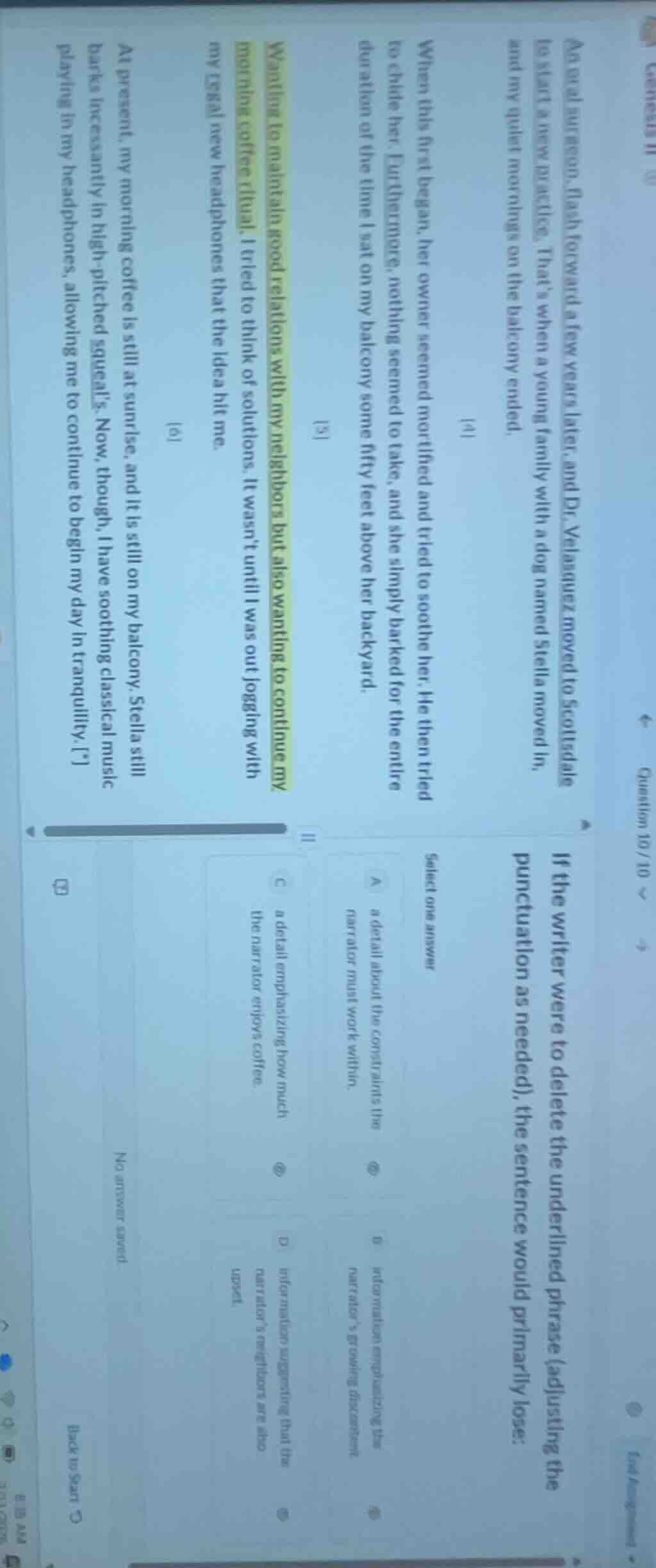 an oral surgeon, flash forward a few years later, and dr. velasquez mov…