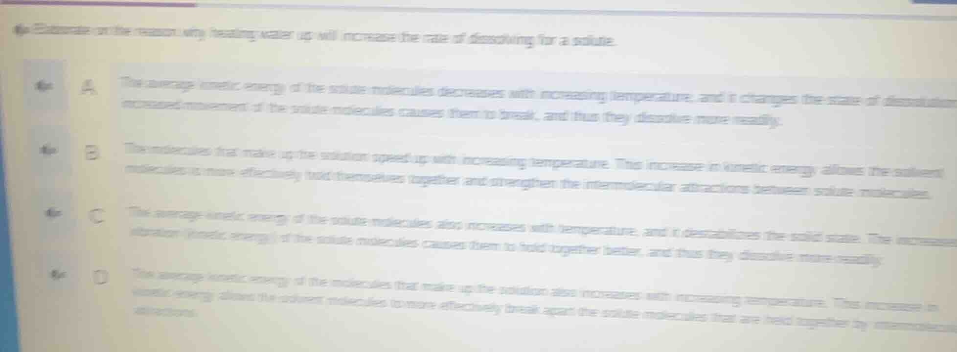 elaborate on the reason why heating water up will increase the rate of …
