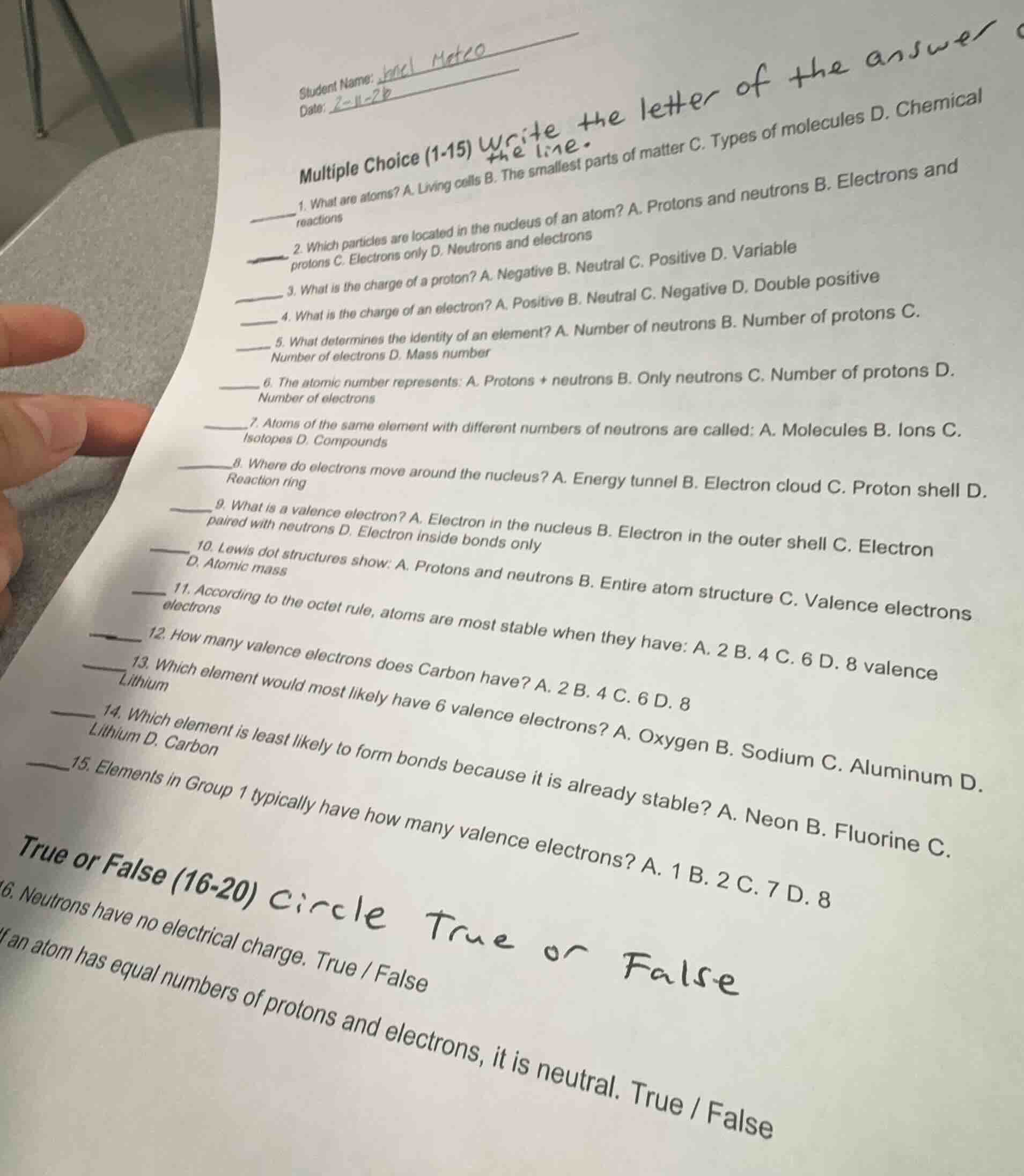 student name:date:multiple choice (1-15) write the letter of the answer…