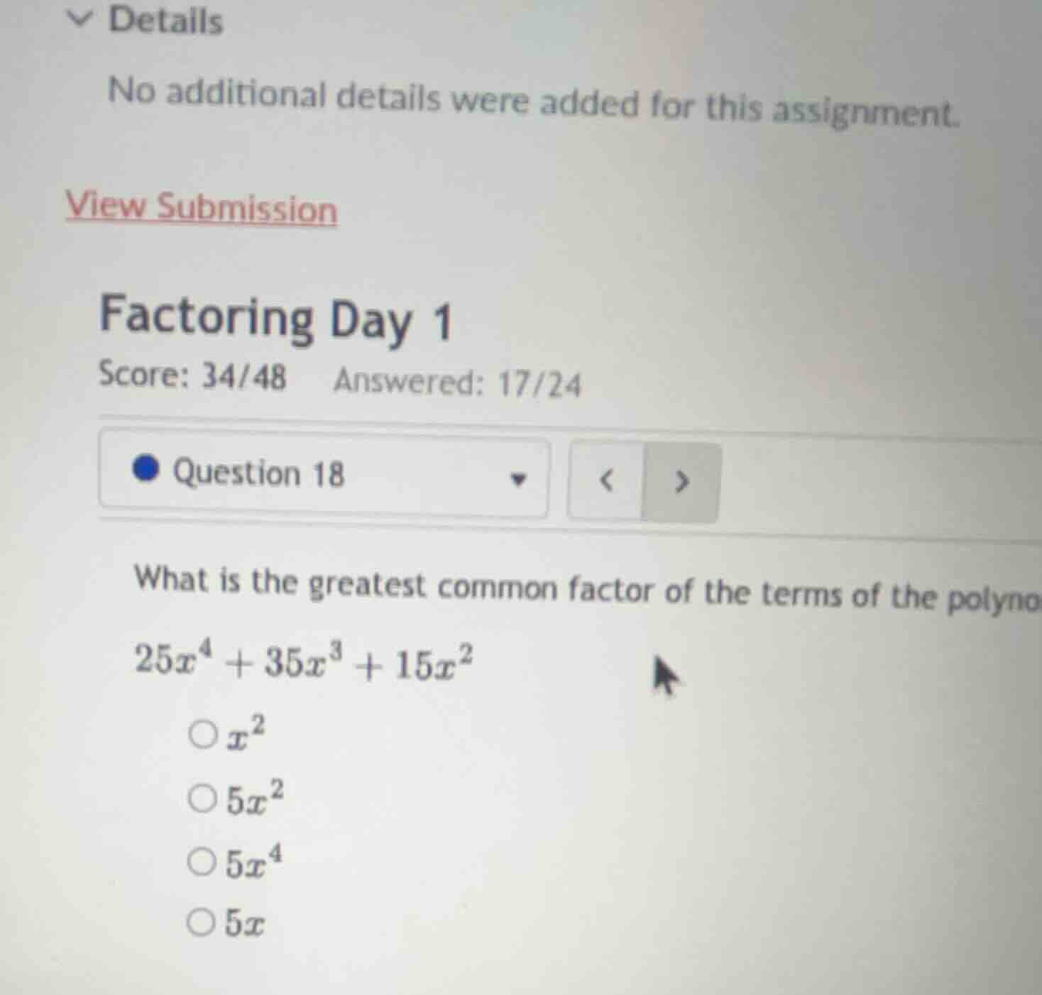 details no additional details were added for this assignment. view subm…