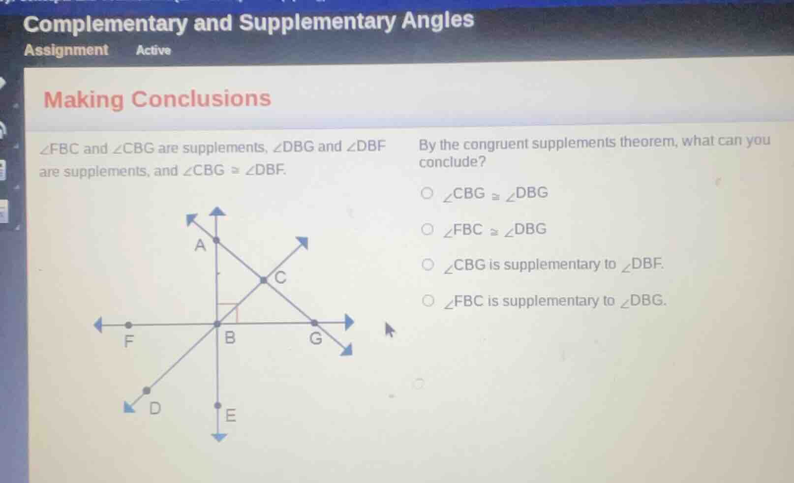 complementary and supplementary angles assignment active making conclus…