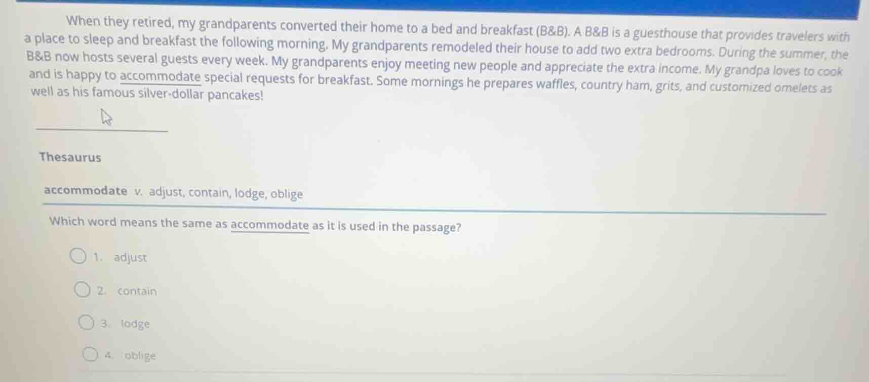 when they retired, my grandparents converted their home to a bed and br…