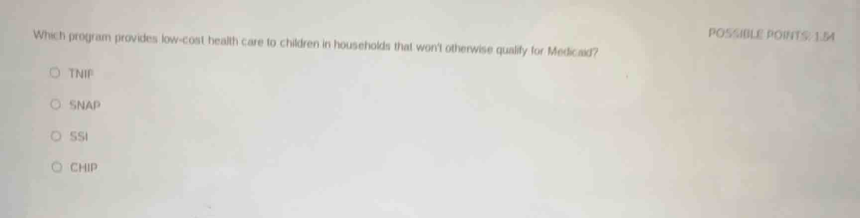 which program provides low-cost health care to children in households t…