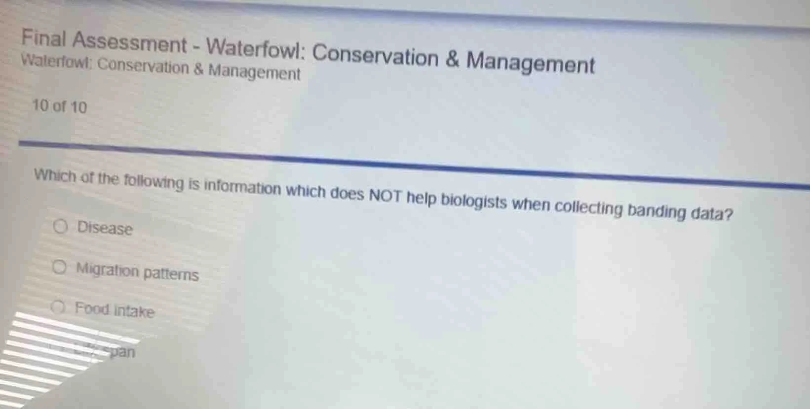 final assessment - waterfowl: conservation & management waterfowl: cons…