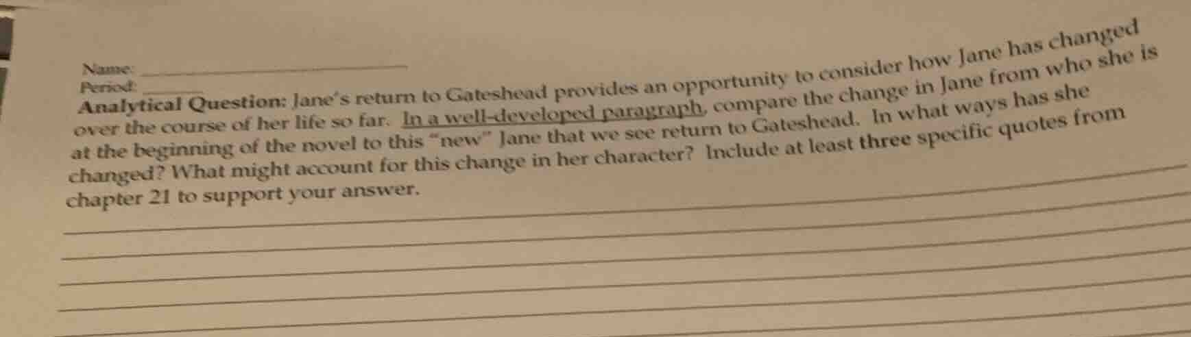name:period:analytical question: janes return to gateshead provides an …