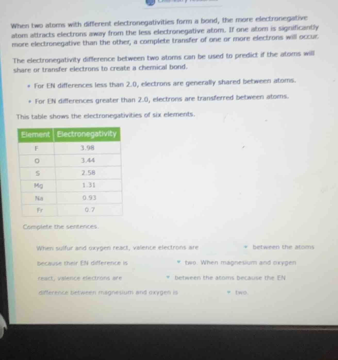 when two atoms with different electronegativities form a bond, the more…