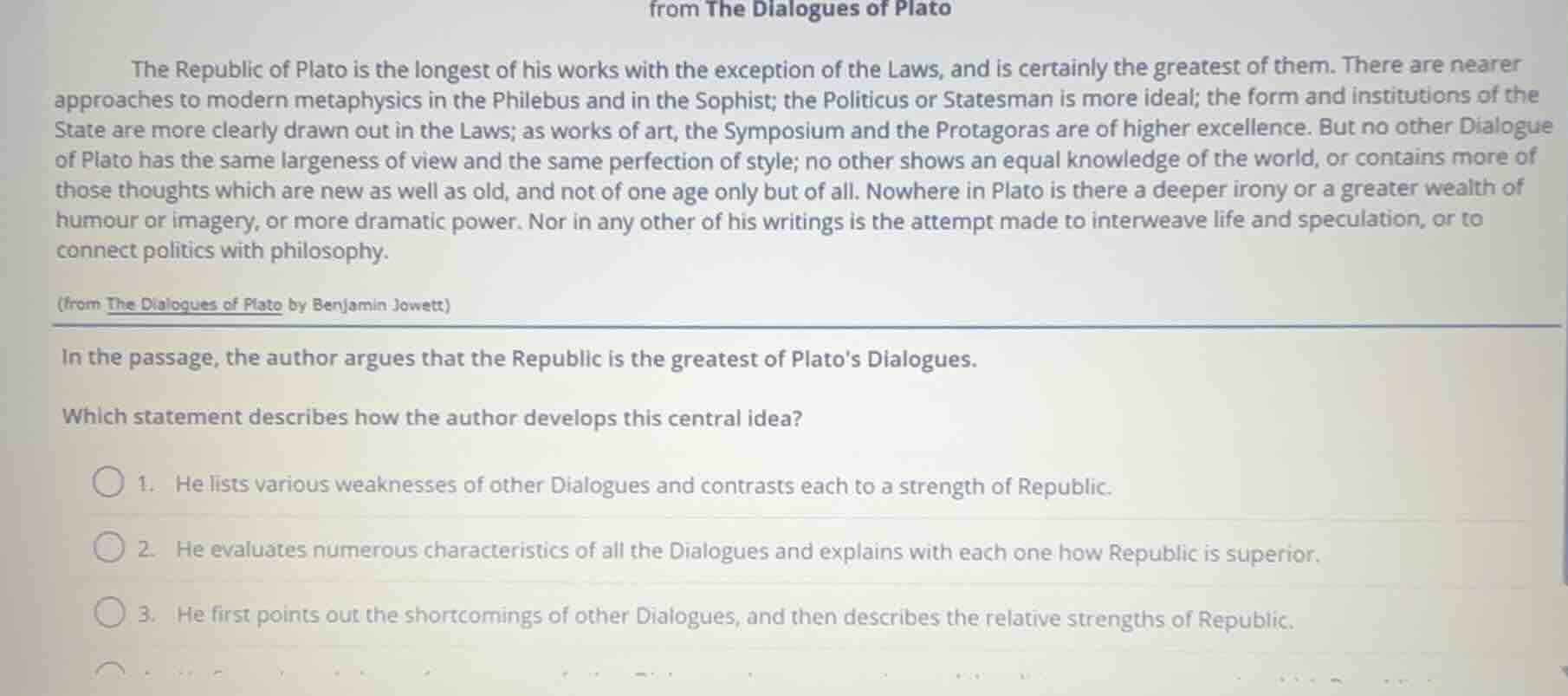from the dialogues of plato the republic of plato is the longest of his…