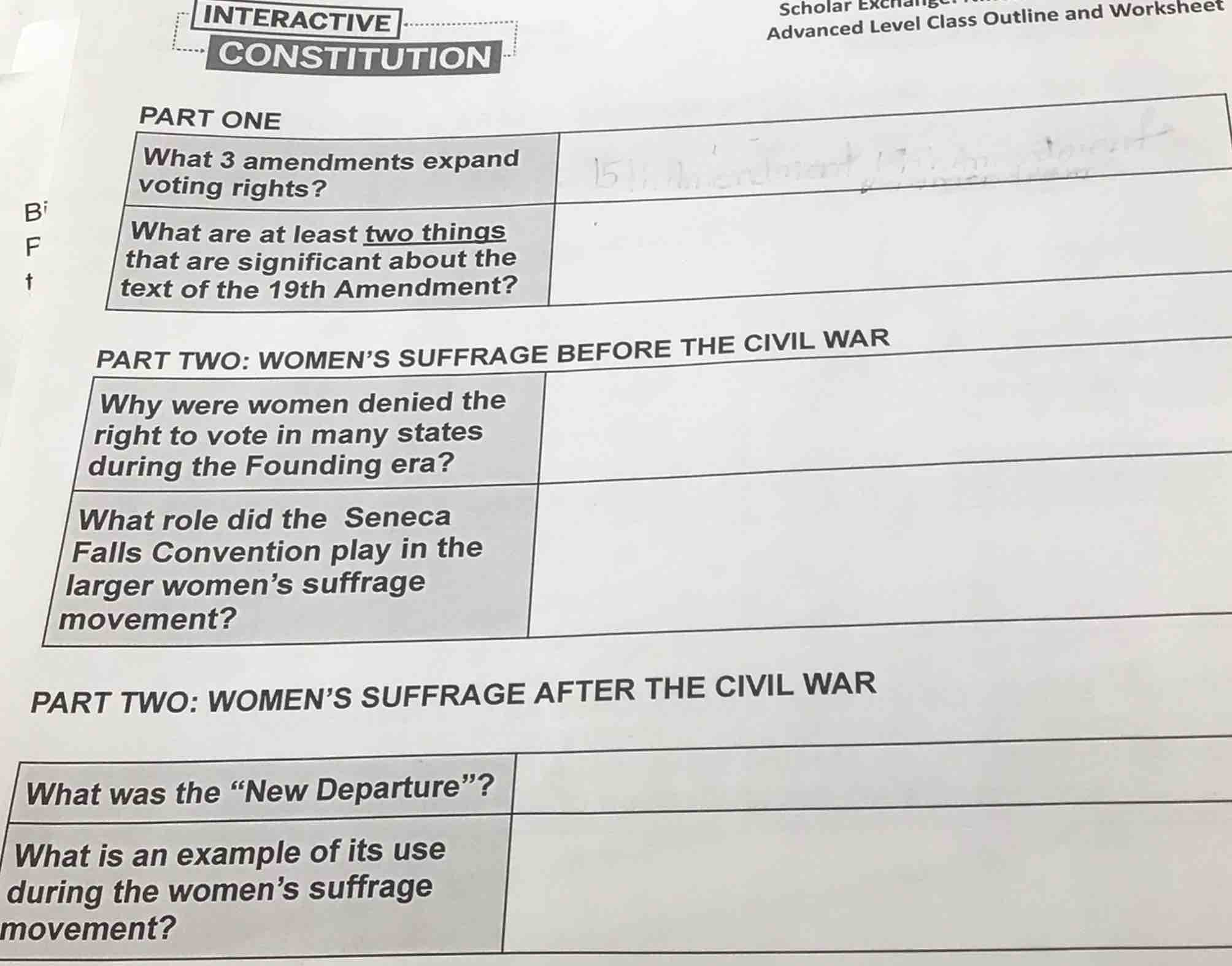 interactive constitution scholar exchang advanced level class outline a…