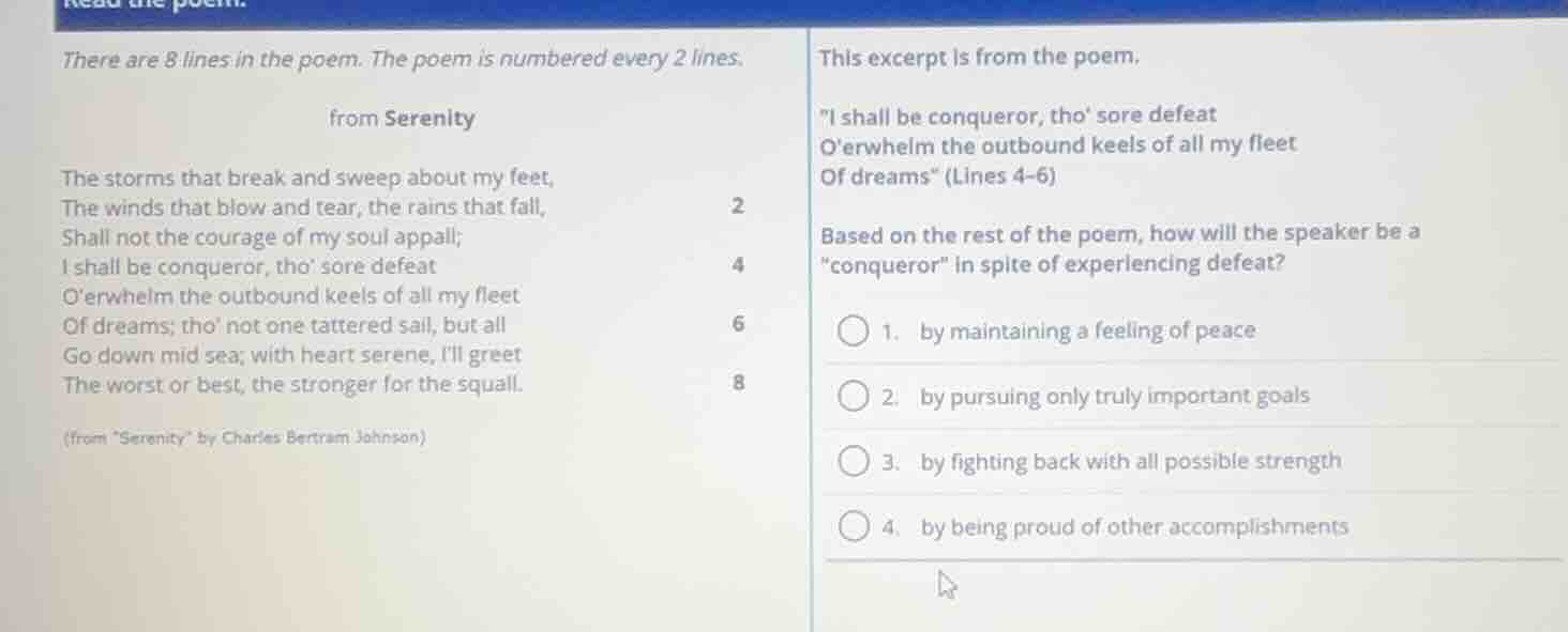 there are 8 lines in the poem. the poem is numbered every 2 lines. from…