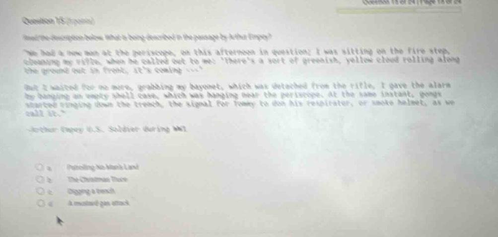 question 15 (5points)read the description below. what is being describe…